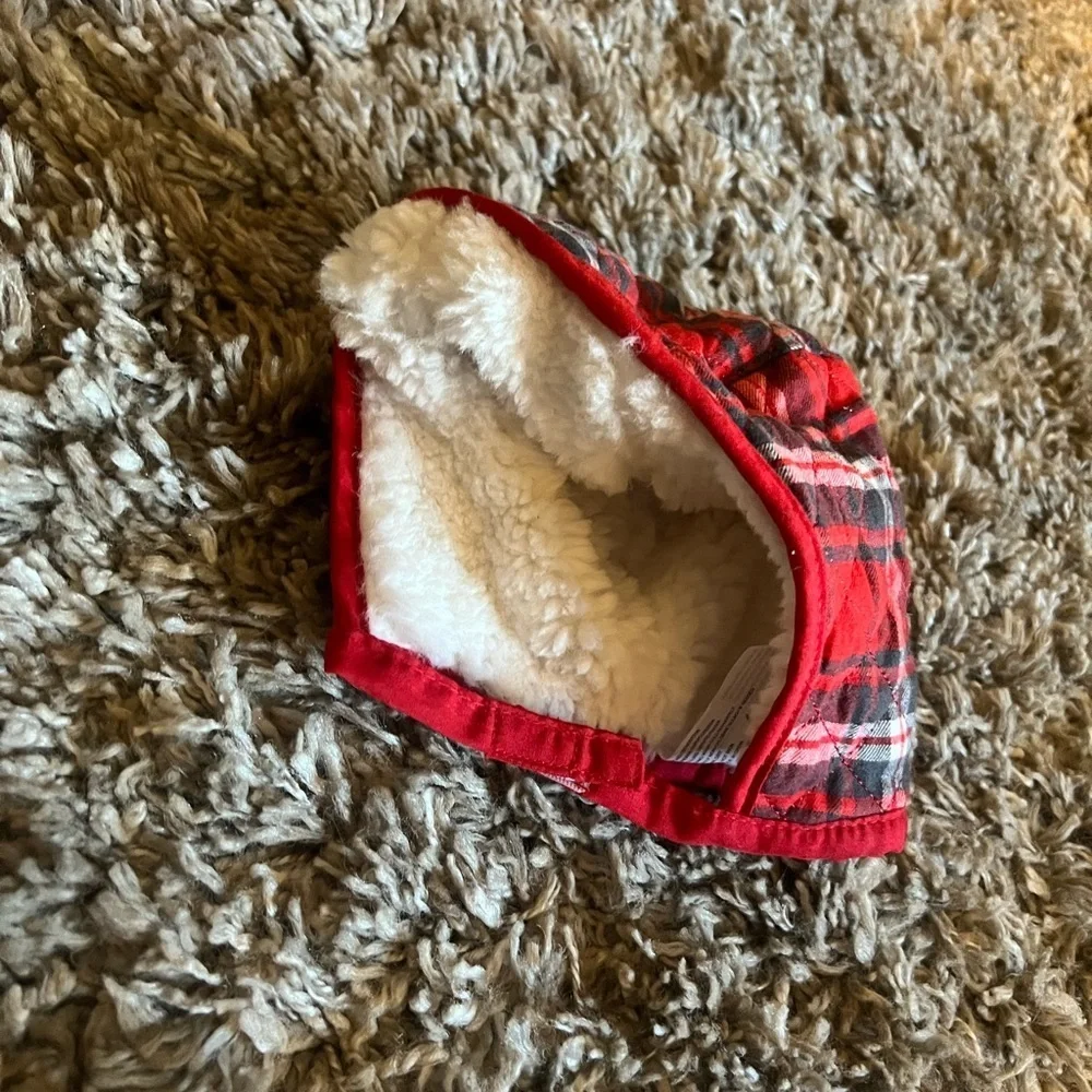 NWOT cat & Jack baby boy or girl plaid winter hat, reversible